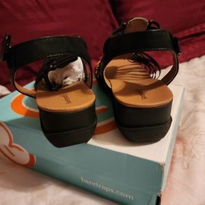 Black strappy sandal